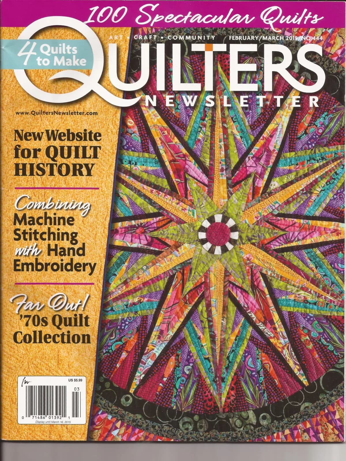 Quilters Newsletter — 2015 · EE. UU.